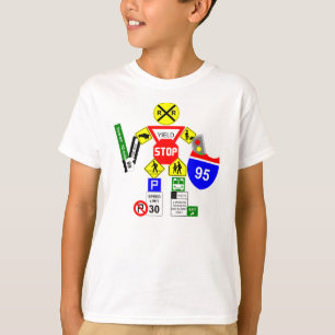 道路標識の戦士 Tシャツ