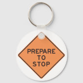 道路標識ストップの準備 キーホルダー (裏面)
