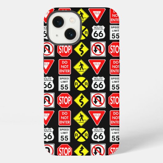 道路標識フォンケース iPhoneケース (裏面)
