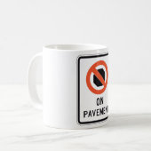 道路標識マグ中 コーヒーマグカップ (正面左)