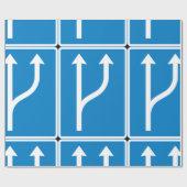 道路標識矢印ラッピング紙 ラッピングペーパー (フラット)