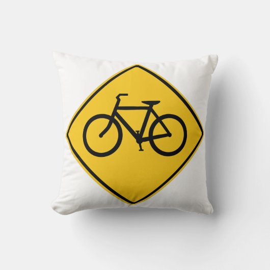 道路標識自転車 クッション (正面)