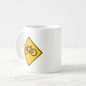道路標識自転車 コーヒーマグカップ (正面左)