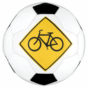 道路標識自転車 サッカーボール