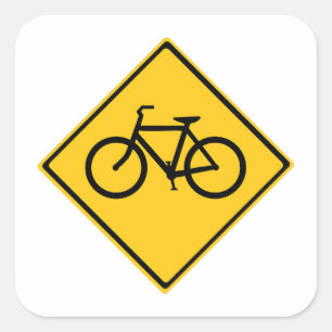 道路標識自転車 スクエアシール