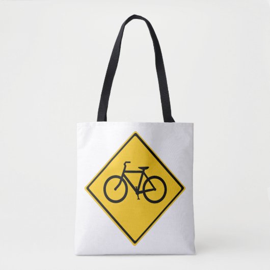 道路標識自転車 トートバッグ (正面)