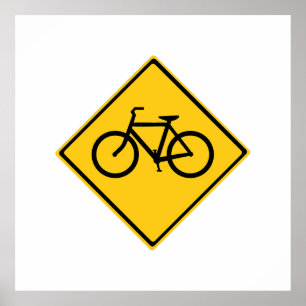 道路標識自転車 ポスター