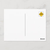 道路標識自転車 ポストカード (裏面)