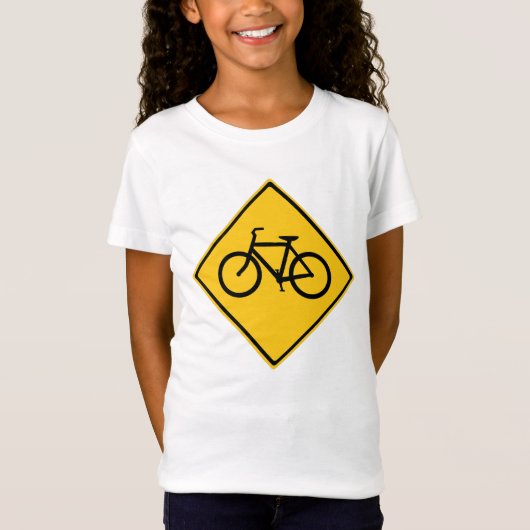 道路標識自転車 Tシャツ (正面)