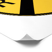 道路標識鉄道交差点 ポスター (角)