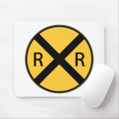 道路標識鉄道交差点 マウスパッド (マウス)