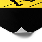 道路標識 – エイリアン交差点 ポスター (角)