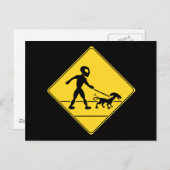 道路標識 – エイリアン交差点 ポストカード (正面/裏面)