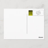 道路標識 注意 路面の凸凹 ポストカード (裏面)