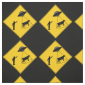 道路標識 – 牛とUFO ファブリック (見本)