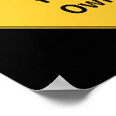 道路標識 – 自分のポスターを作る ポスター (角)