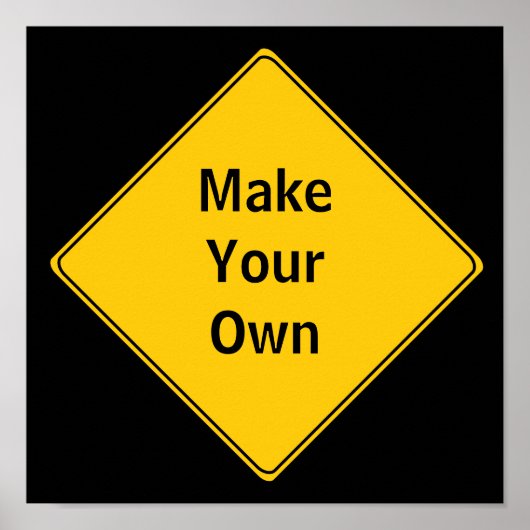 道路標識 – 自分のポスターを作る ポスター (正面)