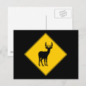 道路標識 – 鹿はがき ポストカード (正面/裏面)