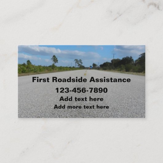 道路沿道支援サービス 名刺 (正面)
