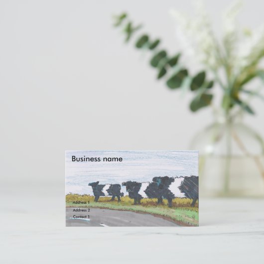 道路漫画の鋭い曲げ 名刺 (スタンド正面)