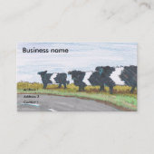 道路漫画の鋭い曲げ 名刺 (正面)