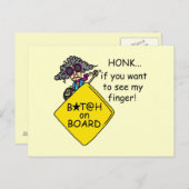 道路激怒ユーモア ポストカード (正面/裏面)