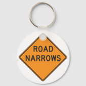 道路狭窄道路標識キーチェーン キーホルダー (正面)