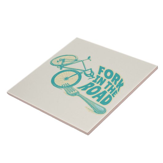 道路自転車のおもしろいフォーク タイル (側面)