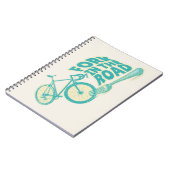 道路自転車のおもしろいフォーク ノートブック (左側)