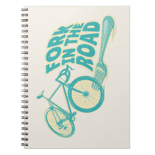 道路自転車のおもしろいフォーク ノートブック