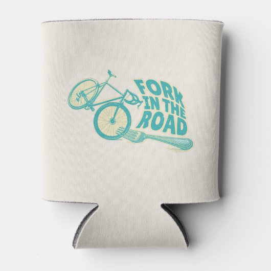 道路自転車のおもしろいフォーク 缶クーラー (正面)