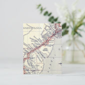 道路調査のプレートの索引 ポストカード (スタンド正面)