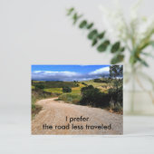 道路走行距離が少ない ポストカード (スタンド正面)