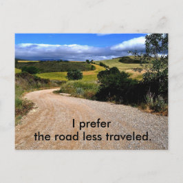 道路走行距離が少ない ポストカード