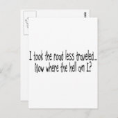 道路走行距離が少ない ポストカード (正面/裏面)