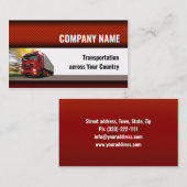 道路運送業者赤トラック 名刺 (正面/裏面)