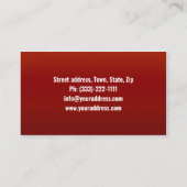 道路運送業者赤トラック 名刺 (裏面)