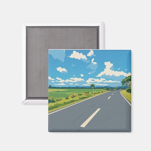 道路 マグネット (正面/裏面)