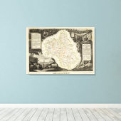 道路、町、都市 キャンバスプリント (インサイチュ (ウッドフロア))