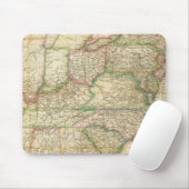 道路、運河、蒸気船の地図 マウスパッド (マウス)
