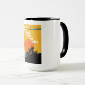 道離れを、トレイルを取る。 マグカップ (正面右)