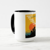 道離れを、トレイルを取る。 マグカップ (正面左)