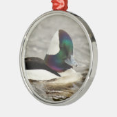 道魅力的頭の鴨が通る メタルオーナメント (左)