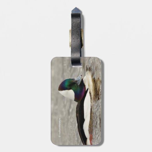 道魅力的頭の鴨が通る ラゲッジタグ (裏面縦)