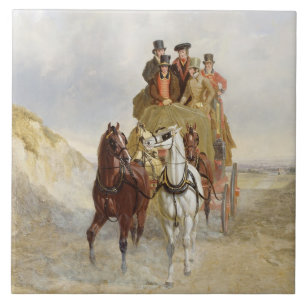 道1841年の王室のな郵便車(鍋の油 タイル