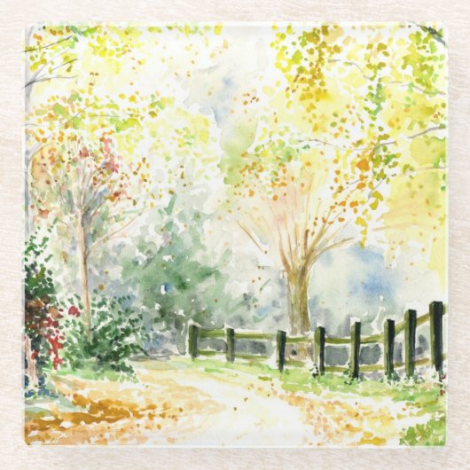 道 ガラスコースター (正面)