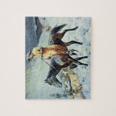 道(キャンバスの油) ジグソーパズル (縦)