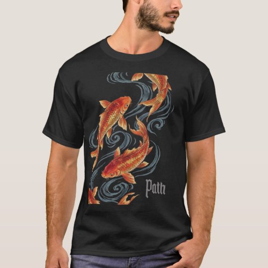 道 - 永遠の鯉:成長と方向性の象徴 Tシャツ (正面)
