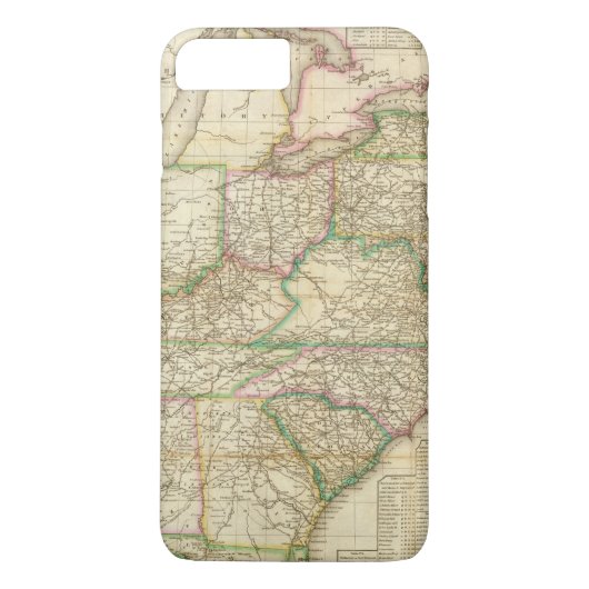 道、運河および蒸気のボートの地図 Case-Mate iPhoneケース (裏面)