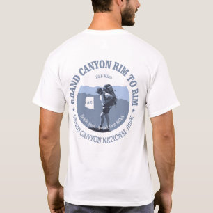 道(BG)に縁を付けるグランドキャニオンの縁 Tシャツ